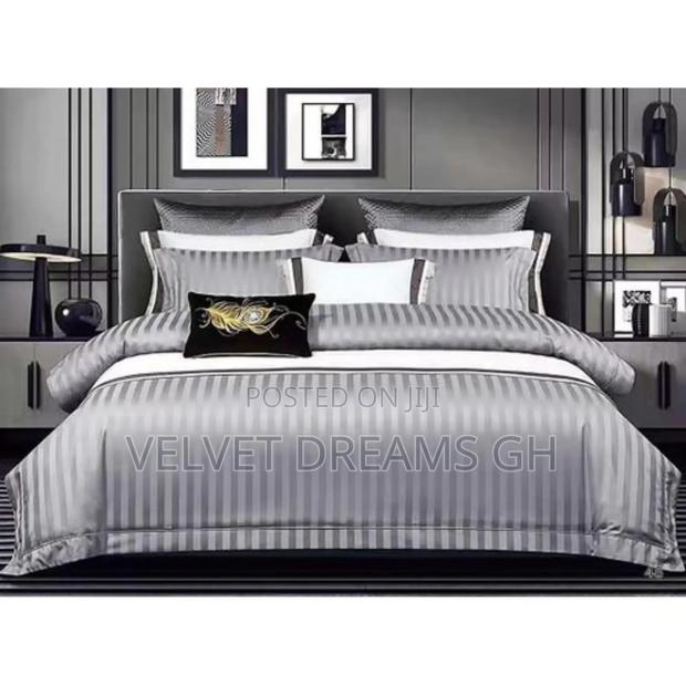 6pcs Line Line Bedsheet Set Soft, Elegant Durable Bedding · Photo 1