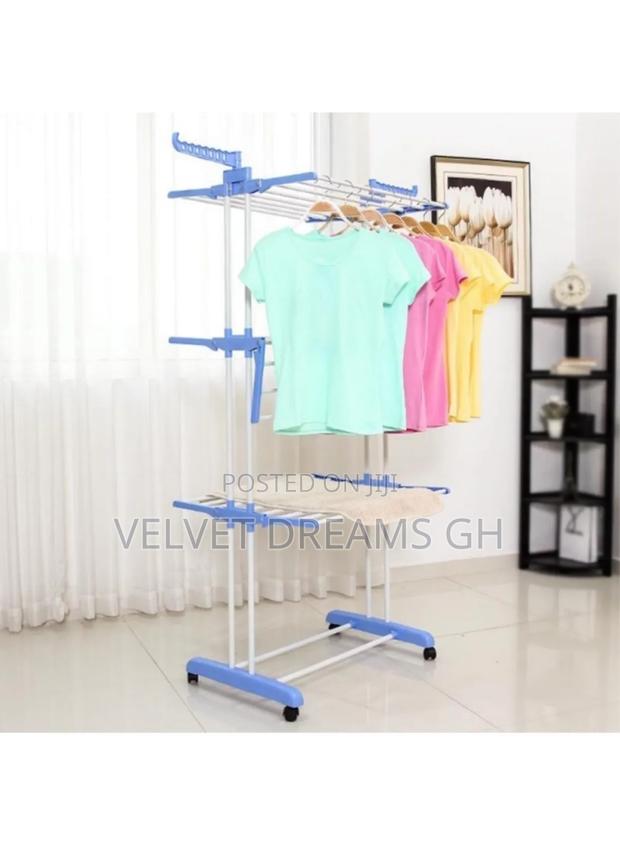 3-Layer Foldable Portable Practical Clothes Drying Rack · Photo 3