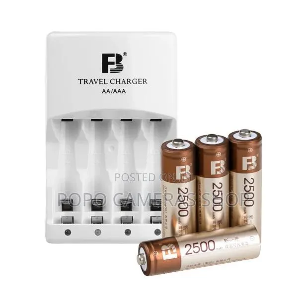 Original FB AA Rechargeable Batteries With Charger · Photo 1