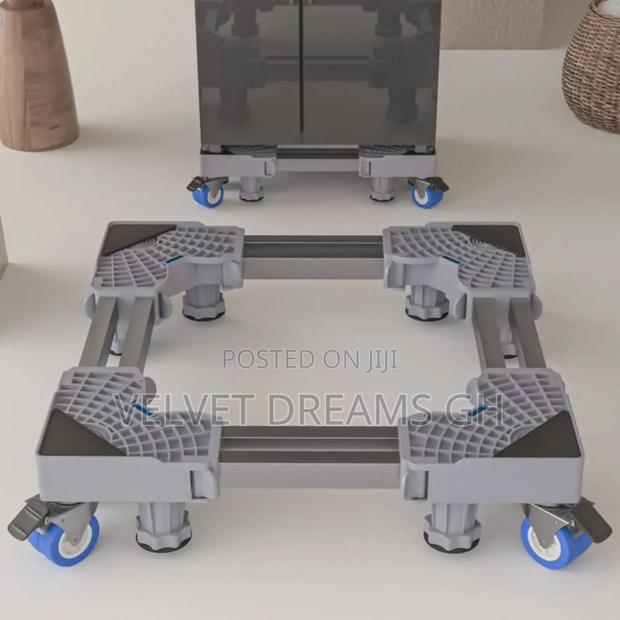 Adjustable Fridge Washing Machine Stand – Strong Durable · Photo 1
