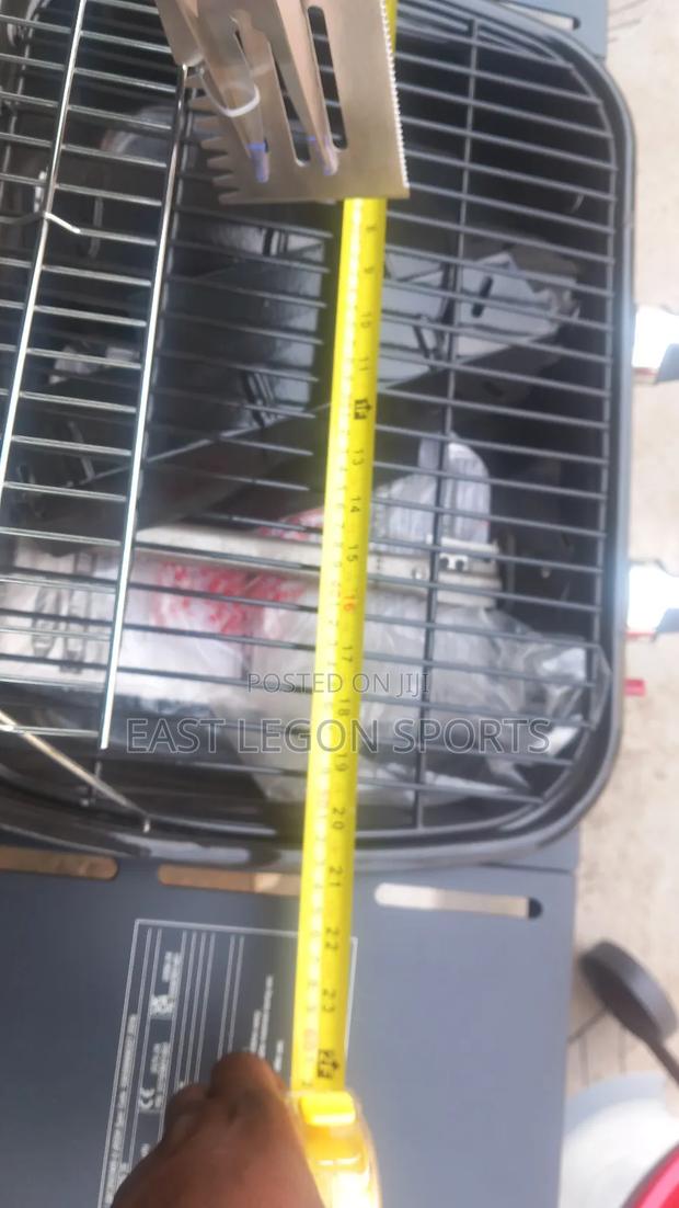 BBQ Stand Charcoal Meat Fish Grill Barbecue With Fork · Photo 2