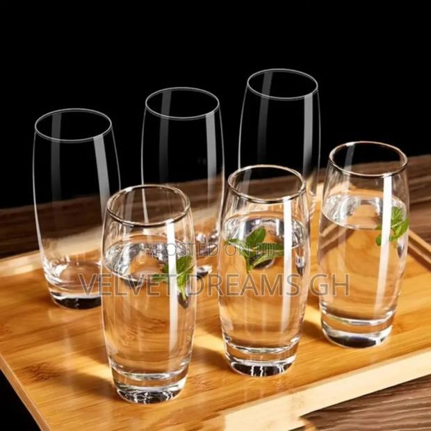 6-Piece Water Beverage Glass Set – Clear Durable · Photo 1