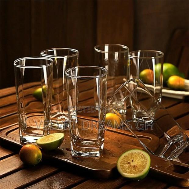 6-Piece Water Beverage Glass Set – Clear Durable · Photo 3