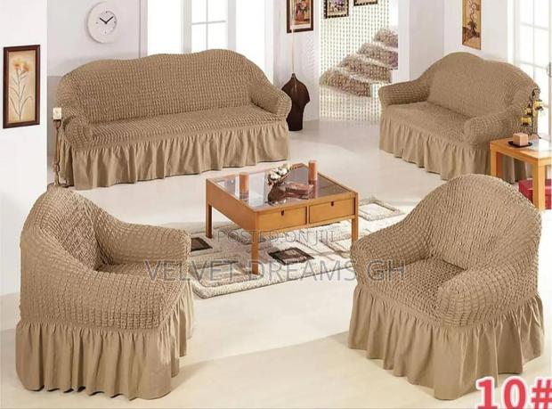 Home Stretch Sofa Cover, Skirt-Style Sofa Protector, · Photo 3