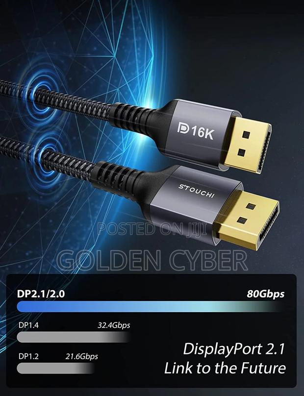 Stouchi Display Port Cable 2.1 2m 80gbps · Photo 2