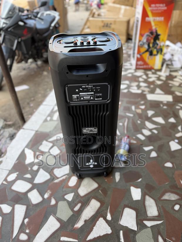 Hs105 Partybox Speaker With Two Wireless Microphones (Rechargeable) · Photo 4