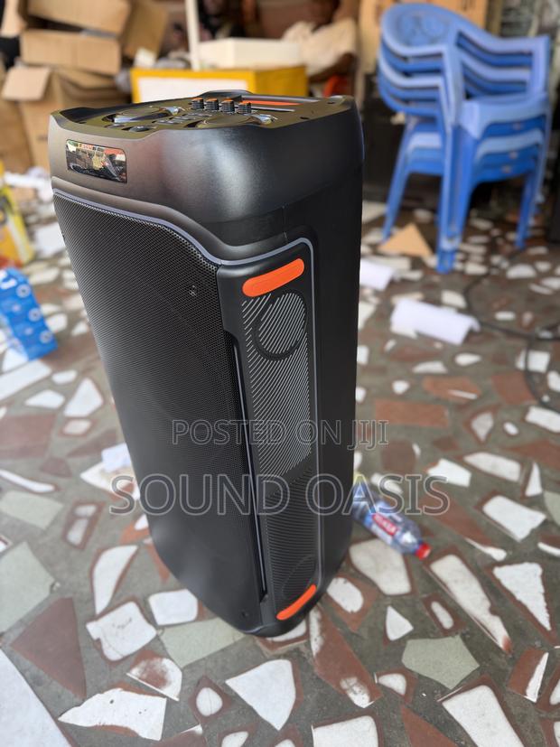 Hs105 Partybox Speaker With Two Wireless Microphones (Rechargeable) · Photo 5