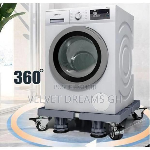Adjustable Fridge Washing Machine Stand – Strong Durable · Photo 3