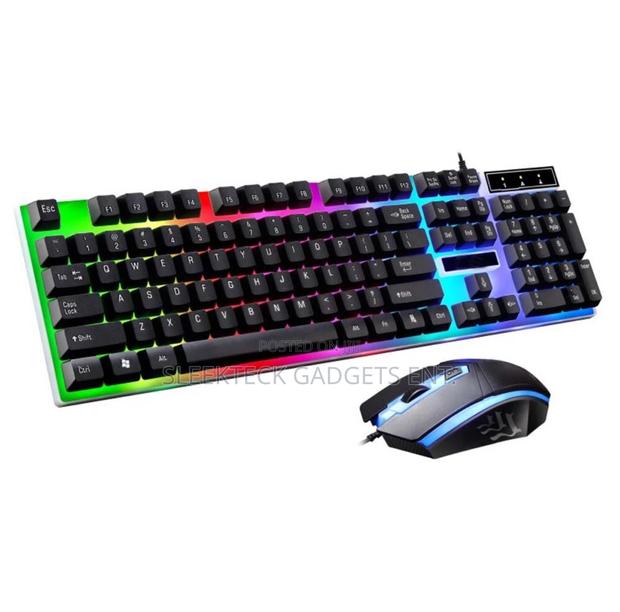 T6 Computer Desktop Gaming Keyboard Mouse Mechanical Led Light Backlit · Photo 4