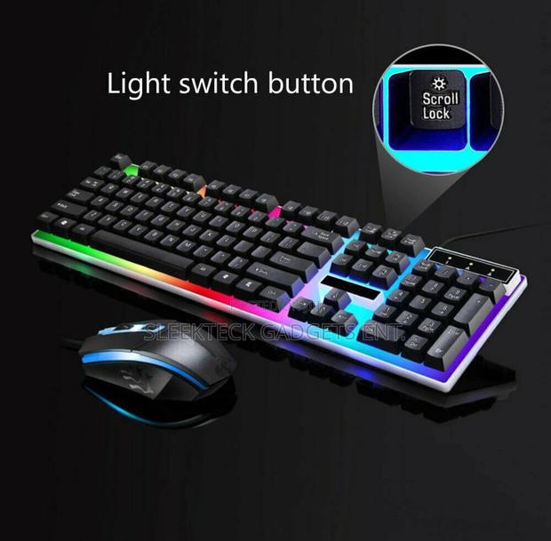 T6 Computer Desktop Gaming Keyboard Mouse Mechanical Led Light Backlit · Photo 3