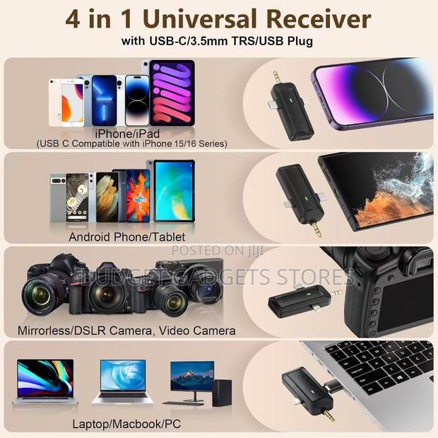 Wireless Lavalier Microphone for Android/iPhone/Camera/Computer · Photo 3