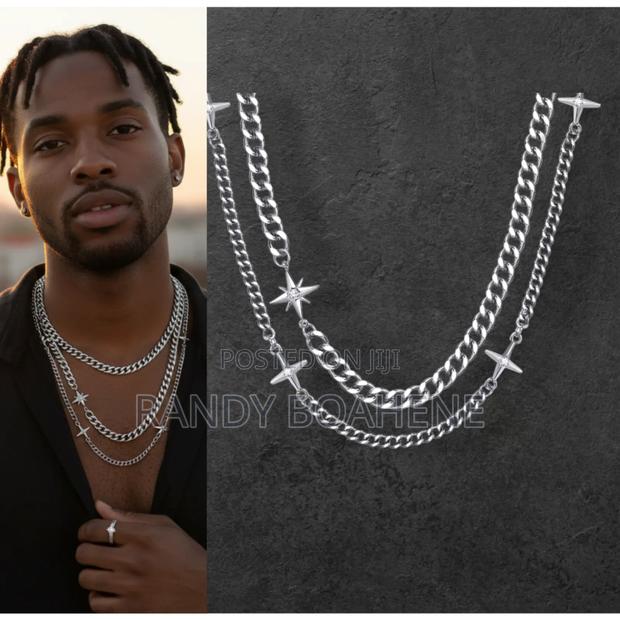 Double Strand Cuban Fashion Chain Necklace · Photo 1