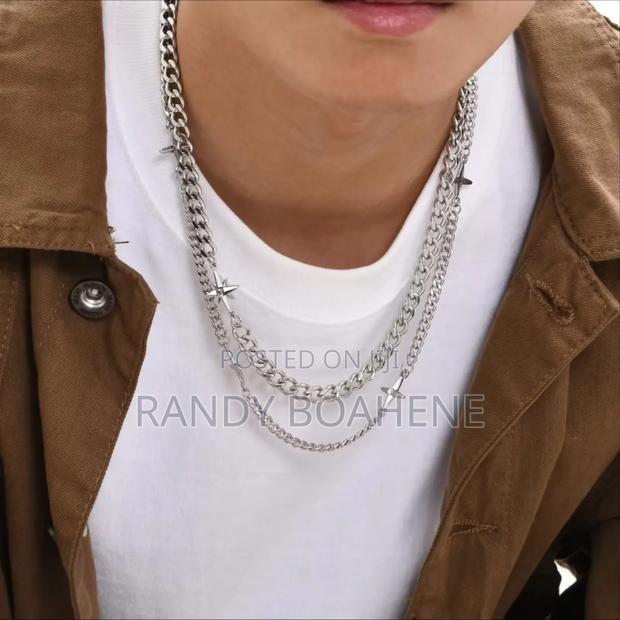 Double Strand Cuban Fashion Chain Necklace · Photo 4