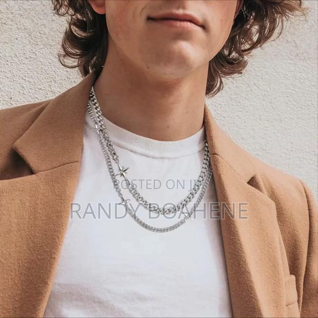 Double Strand Cuban Fashion Chain Necklace · Photo 5