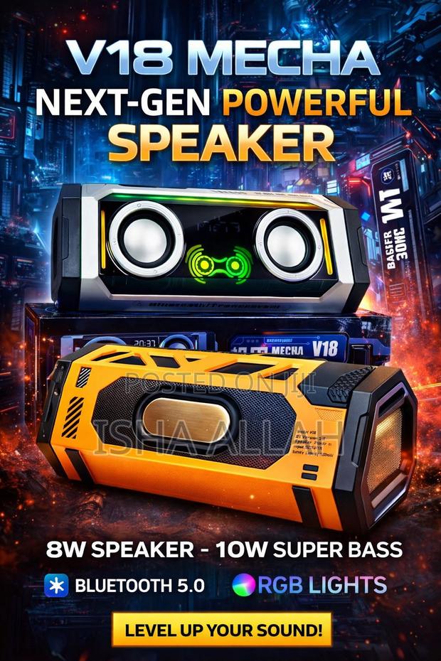 Mecha Bluetooth Speaker . For Laptops,Phones , Etc · Photo 1