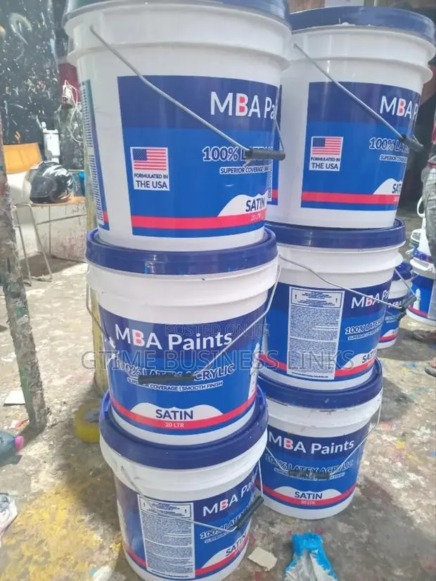 Mba Latex Acrylic Paint (White Satin) - 20l · Photo 1
