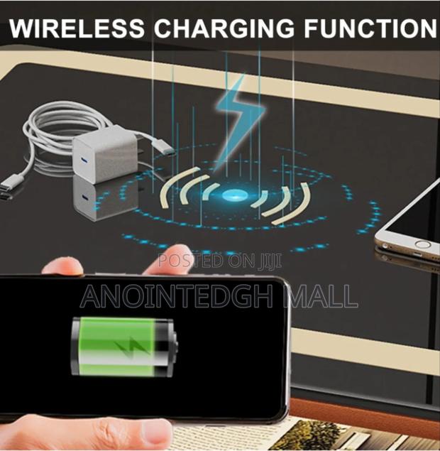 Smart Bedside Table With Wireless Charging And Led Light - Multicolor · Photo 6