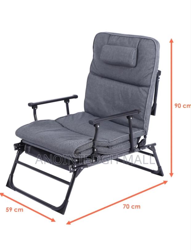 Adjustable Metal Camp Bed/Chair - Gra Y · Photo 3