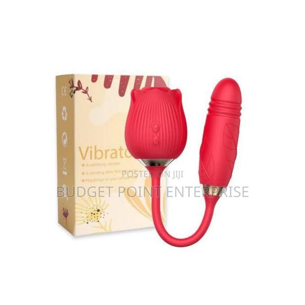 2in1 Rose Sucking Vibrator - Red · Photo 2