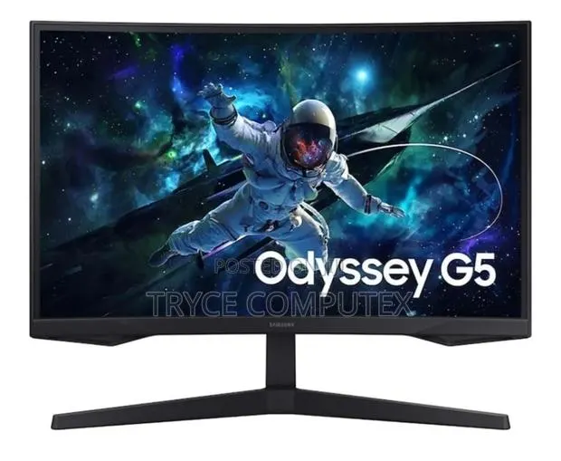 Samsung 27" Odyssey G5 (2560 X 1440), 165Hz Curved Gaming Monitor · Photo 1