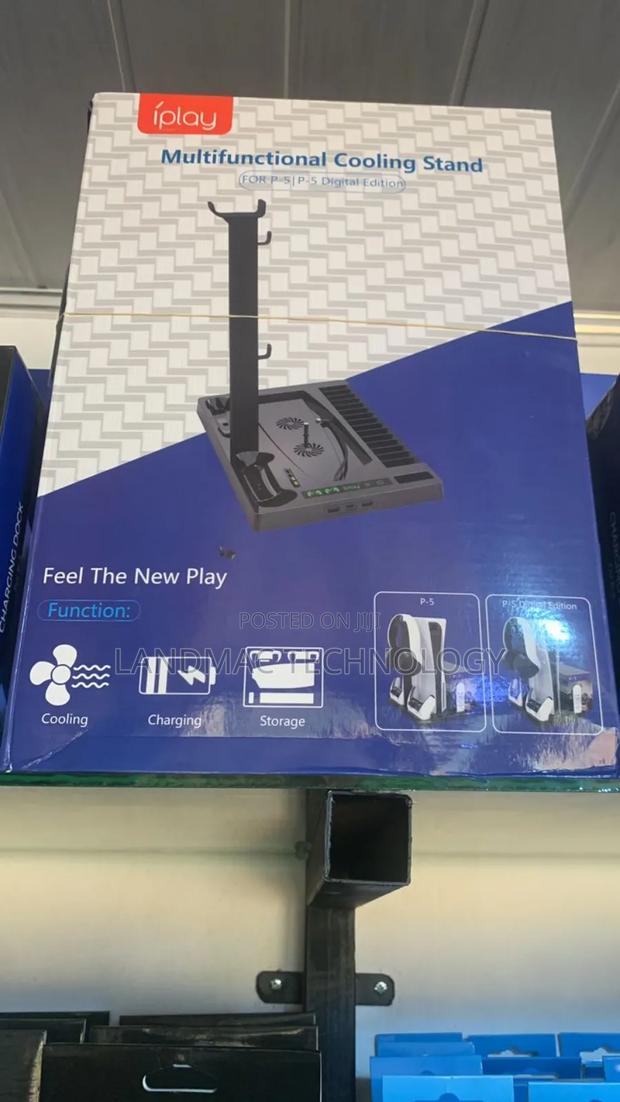 Ps5 Console Cooling Vertical Stand With Dual Controller Ports · Photo 2