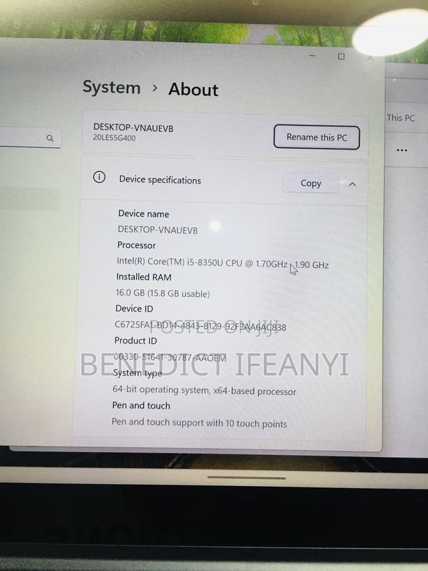 Laptop Lenovo Thinkpad X1 Yoga 16GB Intel Core I5 SSD 256GB · Photo 8