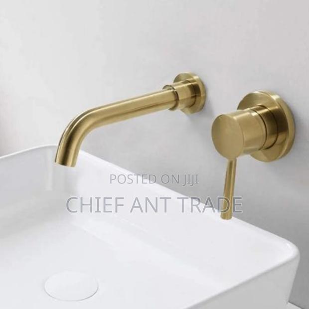 Golden Concealed Wall Faucet Tap. Wal-6 · Photo 3