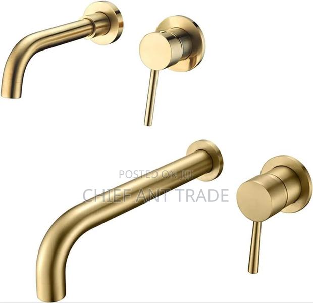 Golden Concealed Wall Faucet Tap. Wal-6 · Photo 2