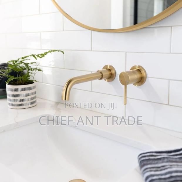 Golden Concealed Wall Faucet Tap. Wal-6 · Photo 7