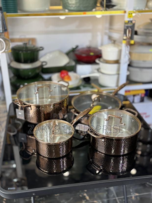 Uakeen Bronze Stainless Steel Cookware 8pcs · Photo 1