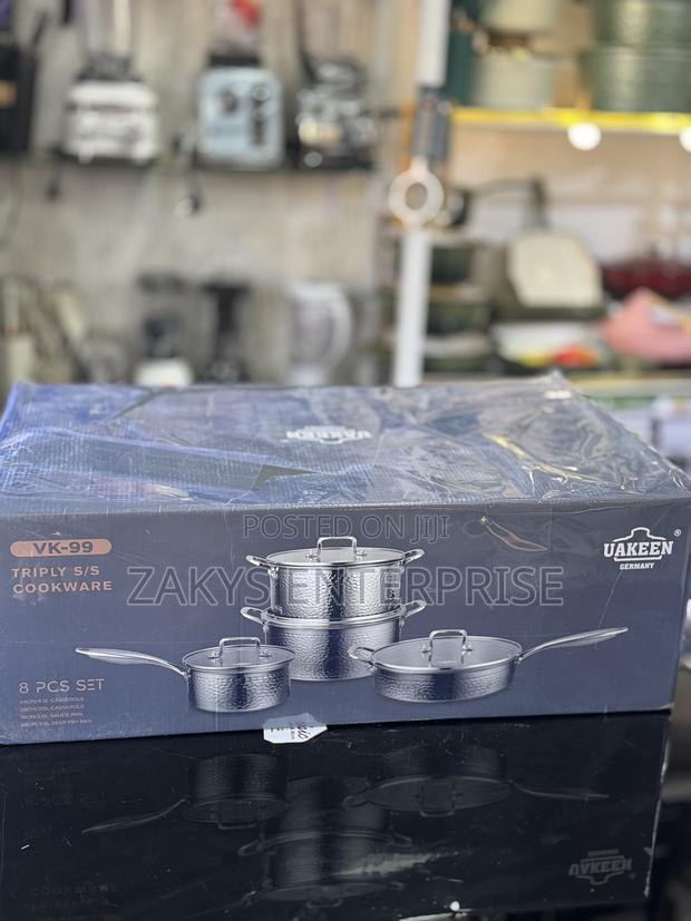 Uakeen Stainless Steel Cookware 8pcs · Photo 3