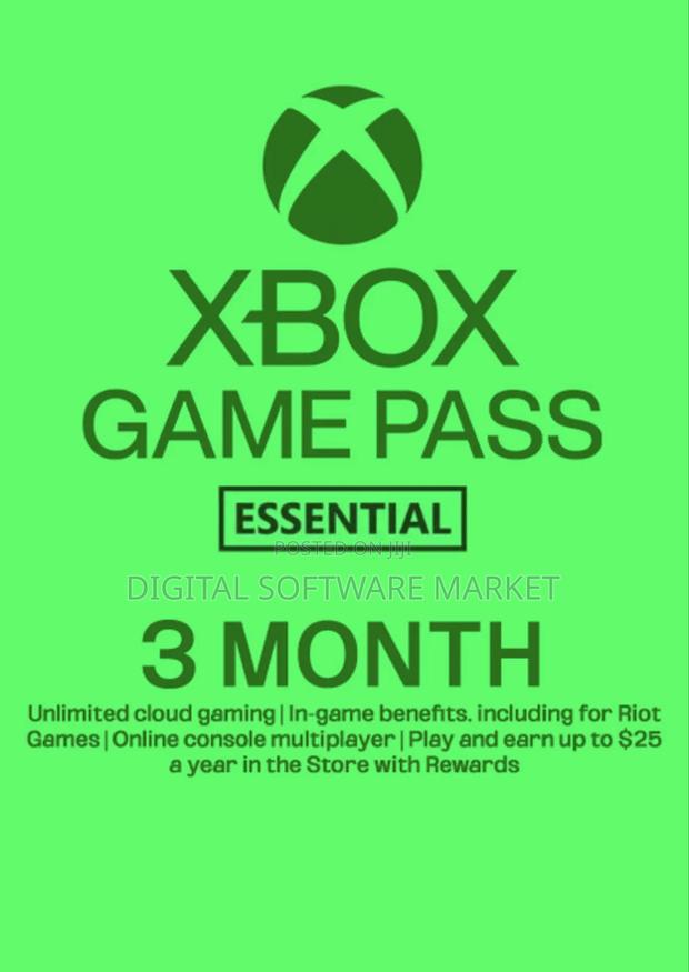 Xbox Game Pass Essential - 3 Month Membership (Ww) Key · Photo 1