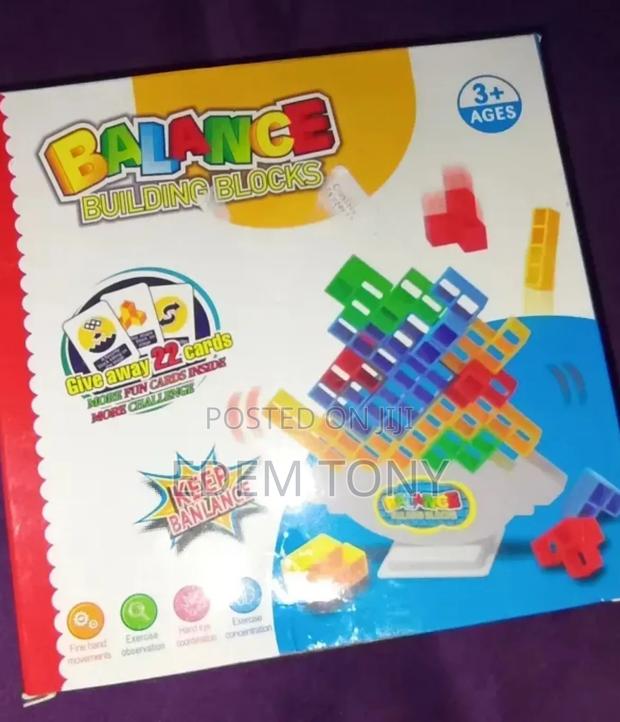 48 PCS Balance Building- Tetra Tower Stacking Blocks Game · Photo 1