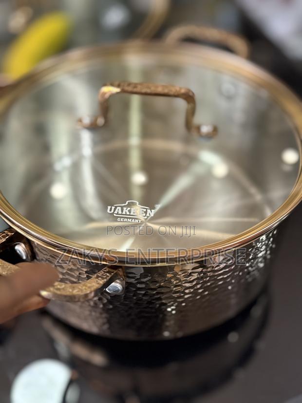 Uakeen Bronze Stainless Steel Cookware 8pcs · Photo 3