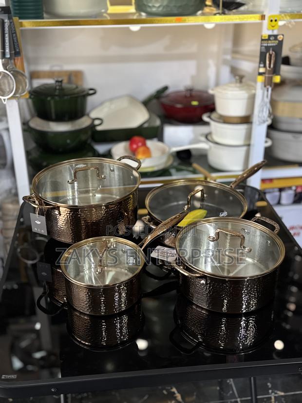 Uakeen Bronze Stainless Steel Cookware 8pcs · Photo 2