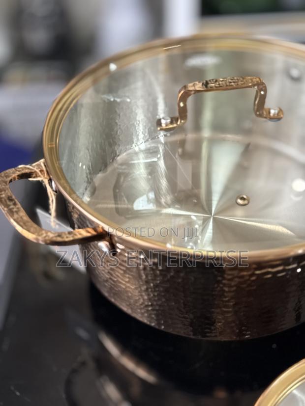 Uakeen Bronze Stainless Steel Cookware 8pcs · Photo 4