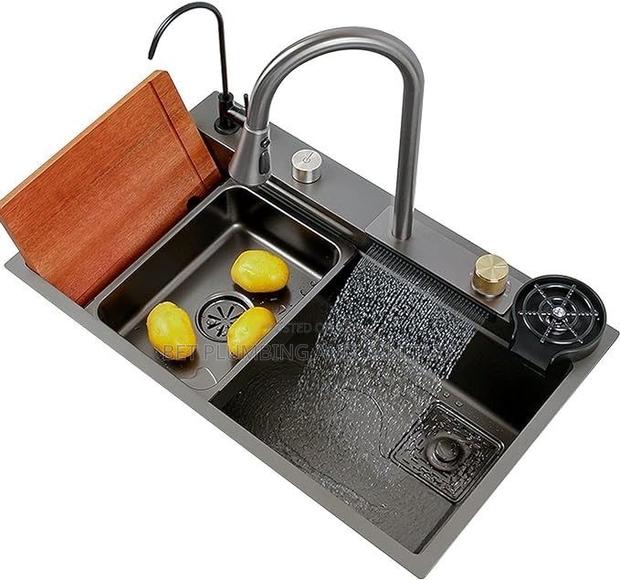 Single Bowl Kitchen Sink_cabinet Kitchen Sink With Pull Out Tap · Photo 1