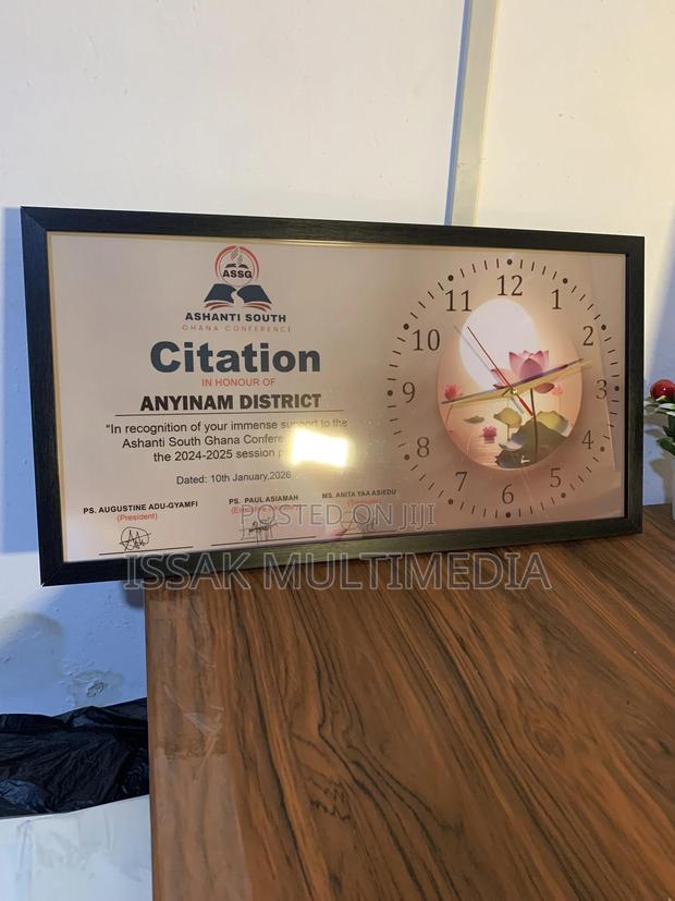 Citation With Clock 12 X 24in · Photo 1