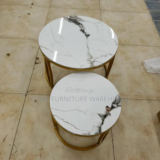 Marble Top Modern Round Nesting Coffee Tables · Photo 2