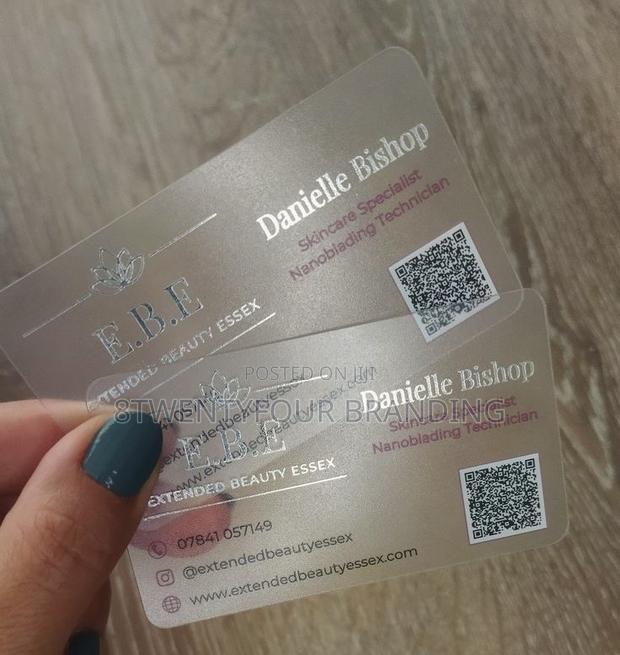 Flexible Luxury Pvc Transparent Cards (Call Cards 100pieces) · Photo 3