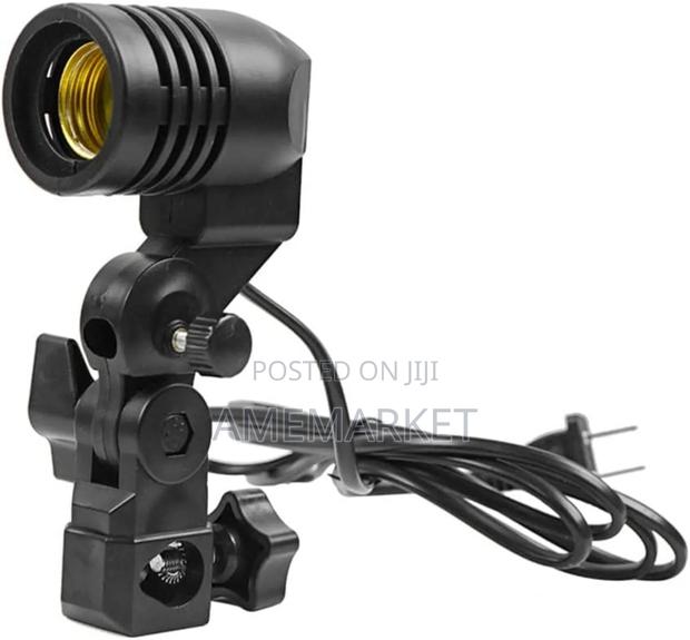 Photography Studio Light Lamp Holder With Umbrella Mount – E27 Socket · Photo 2