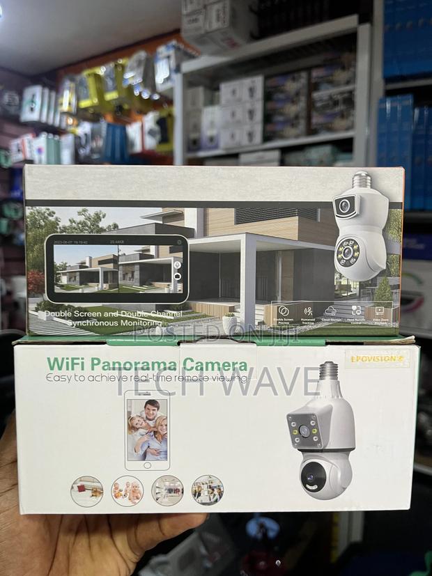 Wifi Bulb Double Lens CCTV Camera · Photo 1