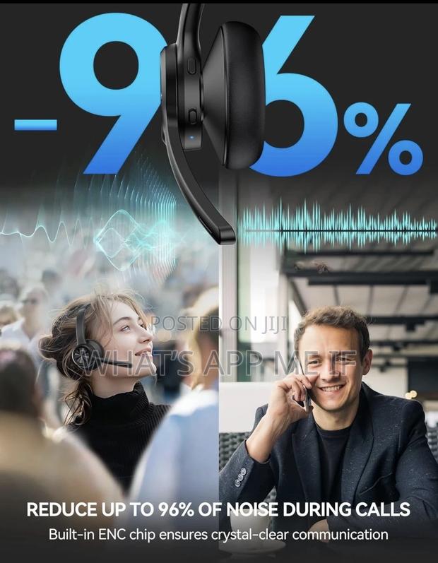 Tecknet Bluetooth Headset Wireless Microphone Noise Canceling, 50h · Photo 4