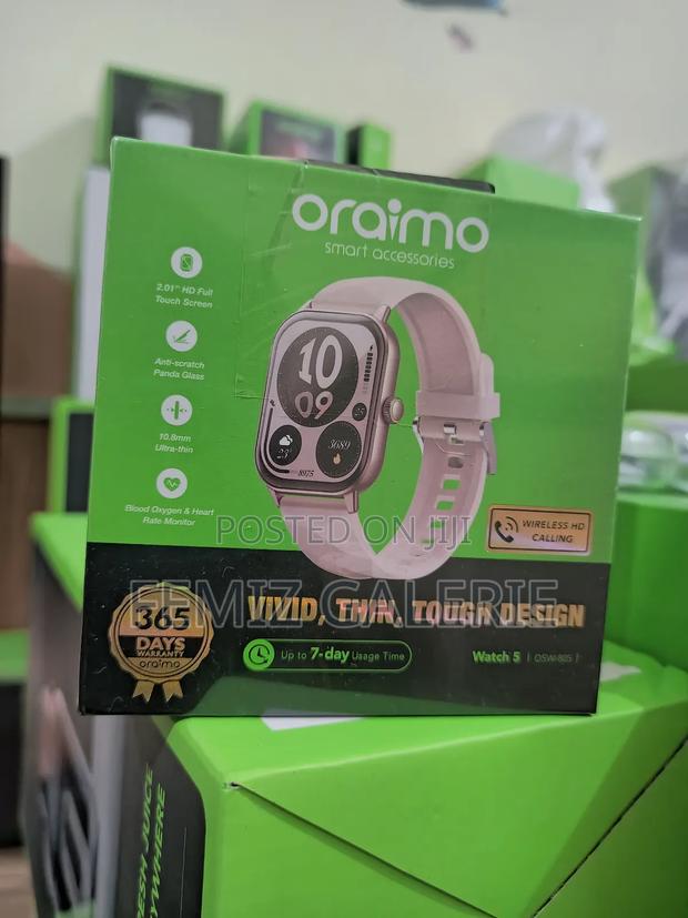 Oraimo Watch 5 2.01" Hd Panda Glass 1atm Smart Watch - Sunset Pink · Photo 2