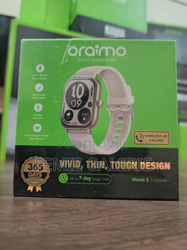 Oraimo Watch 5 2.01" Hd Panda Glass 1atm Smart Watch - Sunset Pink · Photo 2