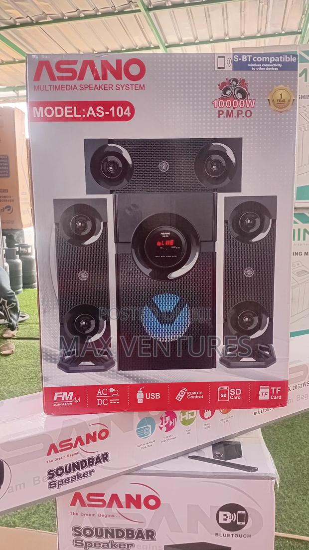 Asano as-104 Multimedia Speaker System – Clear Loud Sound · Photo 1
