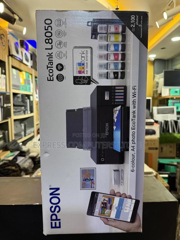 Epson Eco Tank L8050 A4 Photo Printer With Wi-fi 6 Color Wireless> · Photo 3