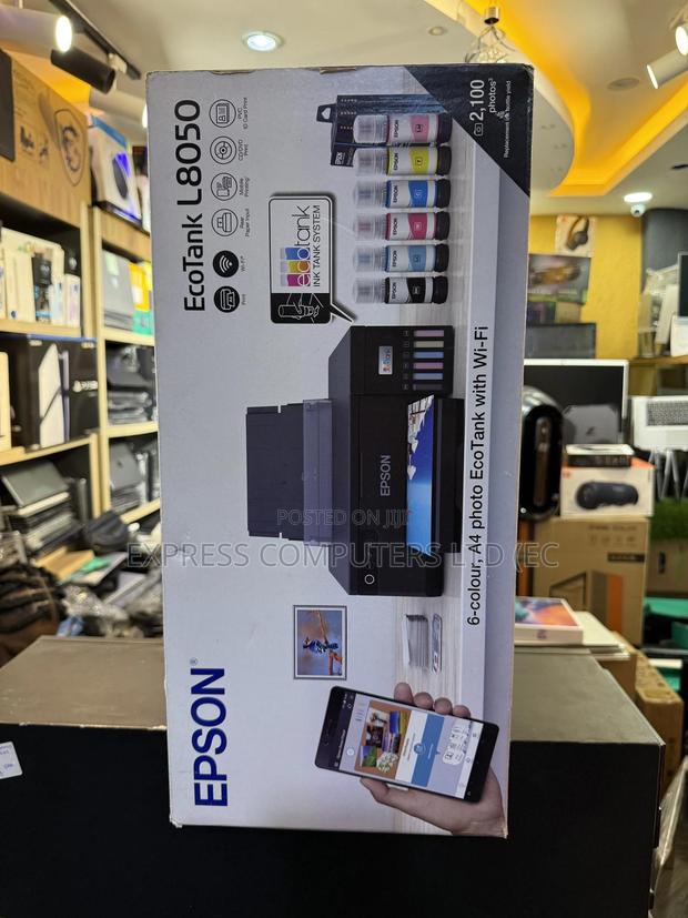 Epson Eco Tank L8050 A4 Photo Printer With Wi-fi 6 Color Wireless> · Photo 1