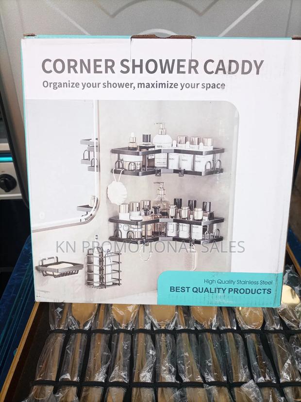 Corner Shower Caddy, Bathroom Shelves · Photo 1