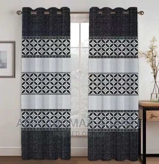 2 Pieces Modern Design Curtains · Photo 1